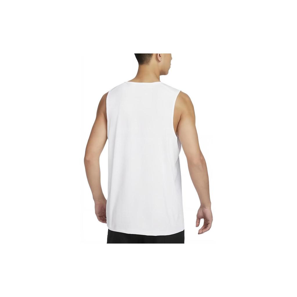 Nike Tank Tops Men's White Crew Neck Moderate Straight Fit DV9842-100