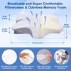 Pulatree Cervical Pillow for Neck & Shoulder Pain Relief Ergonomic Memory Foam Pillow Suitable for Different Sleeping Postures