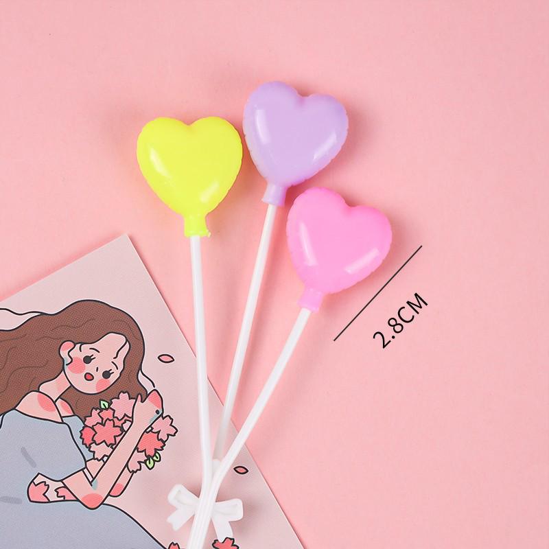 Retro Colorful Balloon Cake Toppers - Large Round for Children's Birthday Dessert Table