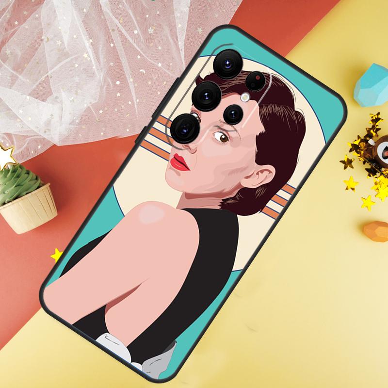 Millie Bobby Brown Case For Samsung Galaxy S23 Ultra S24 S22 S20 S21 FE Note 10 20 Ultra S8 S9 S10 Plus Cover