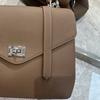 New cowhide leather tote bag small square bag high-end portable shoulder messenger bag women's bag