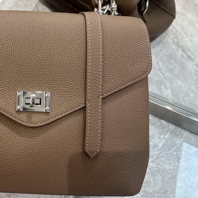 New cowhide leather tote bag small square bag high-end portable shoulder messenger bag women's bag