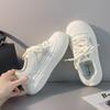 0 thick-soled new spring low-top sports shoes student ugly cute little white shoes heightening bread shoes