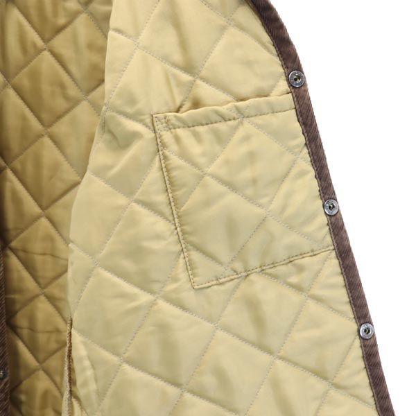 LAVENHAM Quilted Jacket 36 Brown Cotton Filling Men's Used