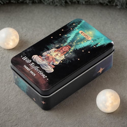 1 Box of Tarot Cards, Gold Plated Tarot Cards with Paper Instructions, Divination Game, Guided Tarot Card Deck, Tarot Cards Enhance Intuition and Pers