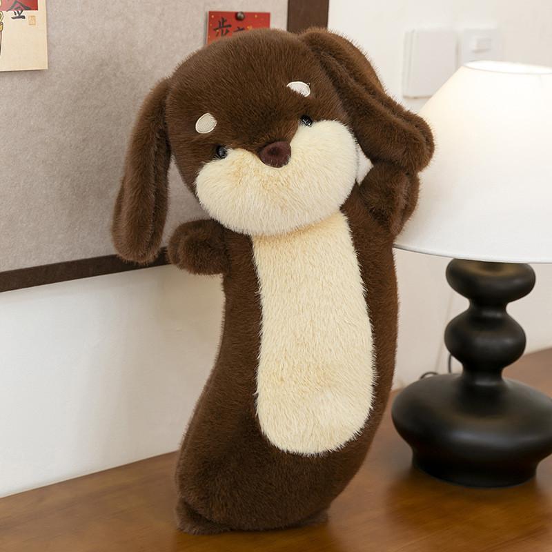 

Rose Plush Dachshund Toy Stuffed Animal Baby Doll Home Decoration Gift Kids Brown,40cm