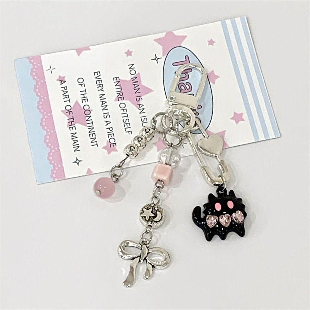 Sparkling Y2K Phone Charms Knotbow Phone Chain Beaded Phone Lanyard  Jewelry Gifts