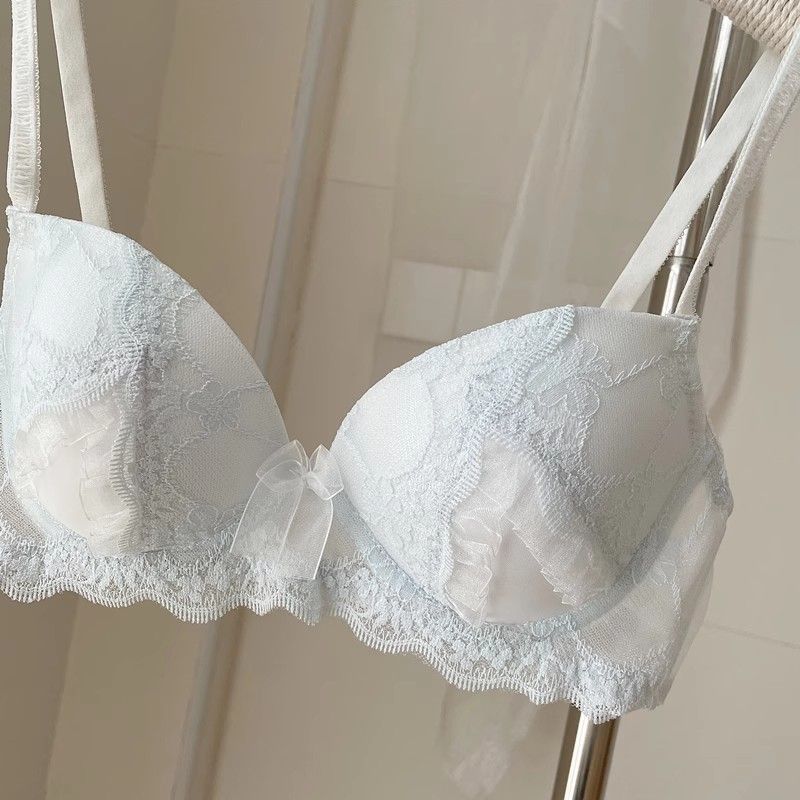 

Girls Sweat Bras Wireless Seamless Backless Underwear Lace Bras Lingerie 34/75AB