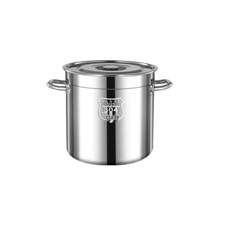 Caitang Zhizao 304 Stainless Steel Commercial Soup/Brine Pot with Lid