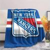 New York Rangers Flannel Blanket, High Quality Comfortable for All Seasons, Home Decor, Warmth and Comfort