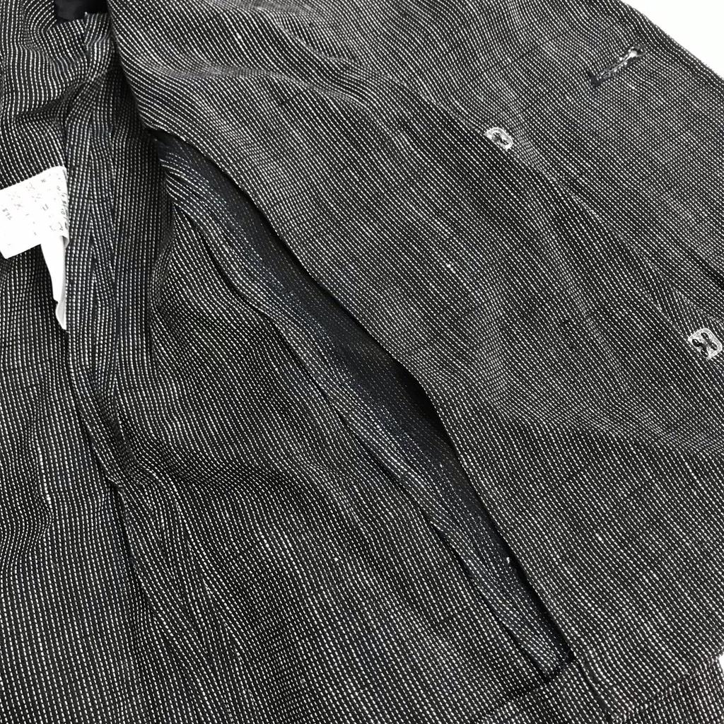 MAX MARA Linen Slit Skirt Set [Italy/Women L-XL/Gray] Jacket Skirt(USED)