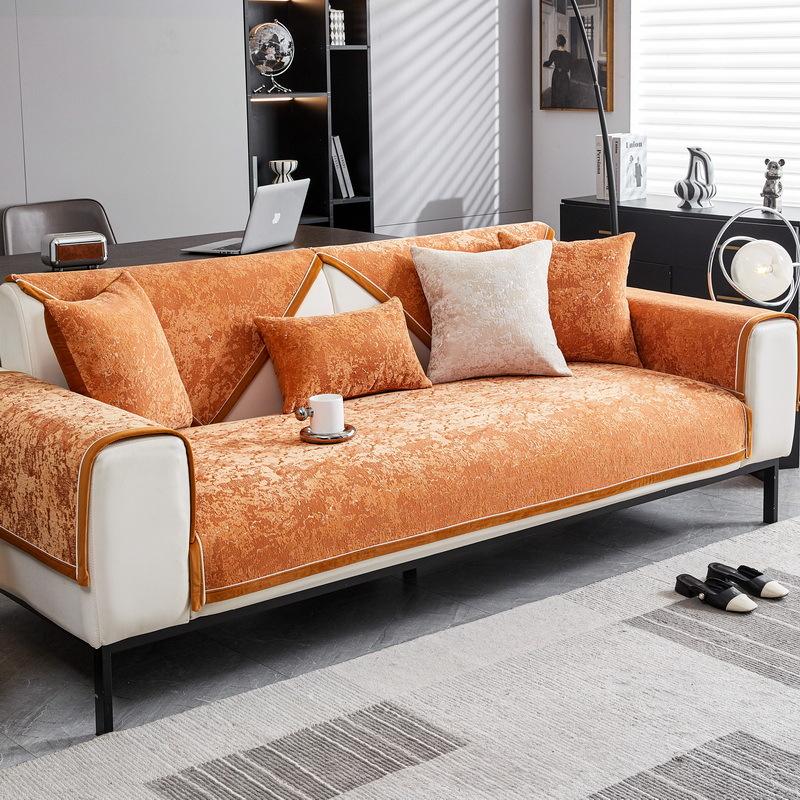 New Chenier Sofa Cushion Universal In All Seasons Modern Light Luxury Cushion Premium Sense Non-Slip Cover Cover Cloth Towel