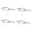 Unisex Metal Half Frame Men Women Plastic Lens Large Face Nearsighted Spectacles for Business Daily