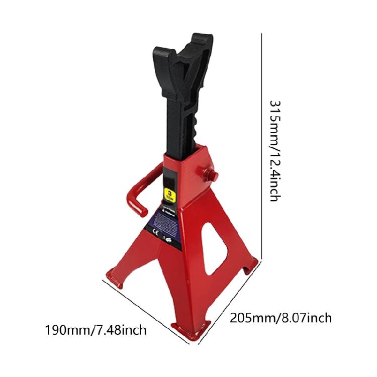 Safety 3 Ton Car Jacks Stand Wide Contact Base Anti Slip Rustproof Finish Professional Automotive Repair Equipment