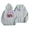 Unisex Lightweight Long-Sleeve Printed Hooded Pullover Sweatshirt