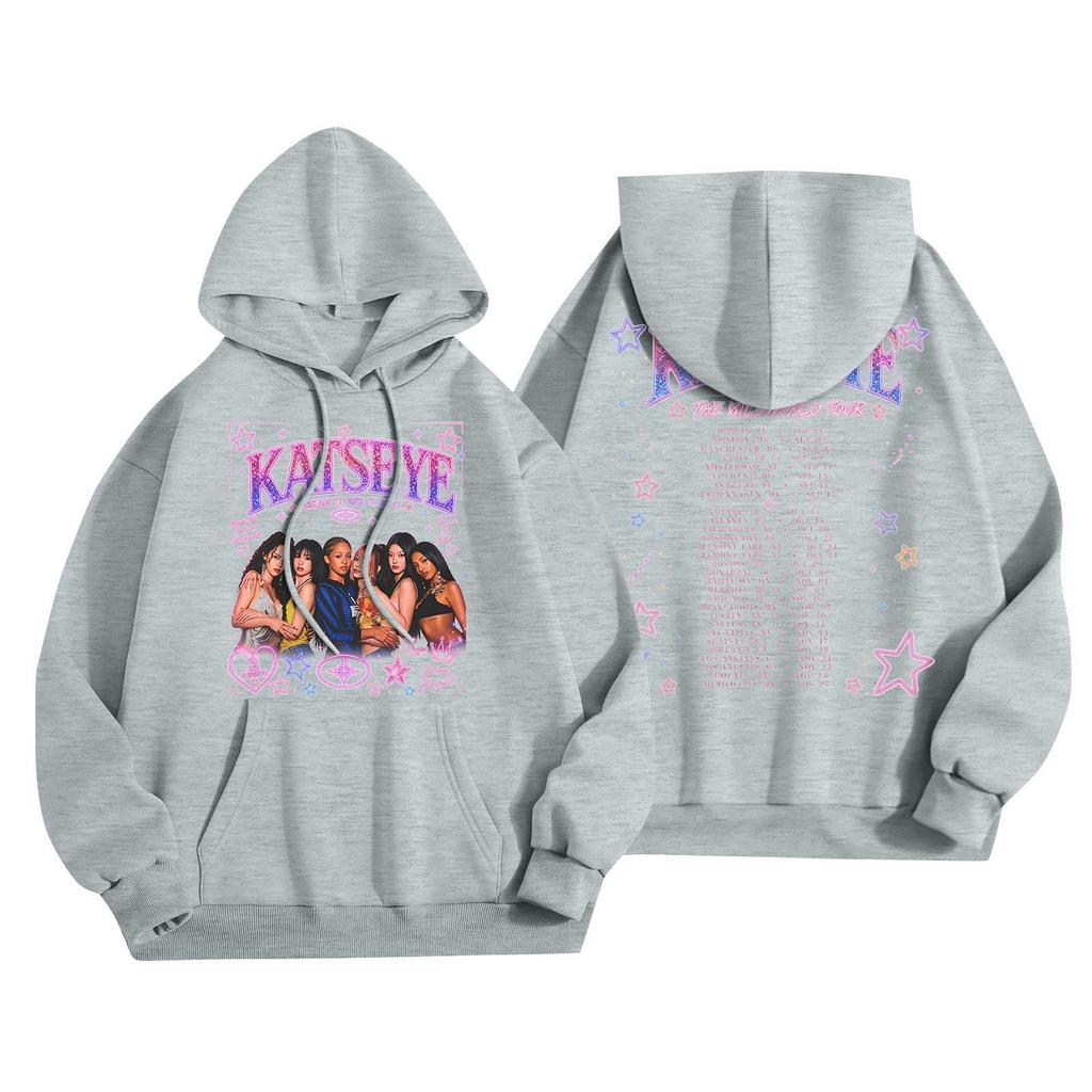 Unisex Lightweight Long-Sleeve Printed Hooded Pullover Sweatshirt