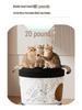 Cat Villa: Extra Large Double-Layer Scratch-Resistant Cardboard Bed & Scratching Board In Coffee Cup Style