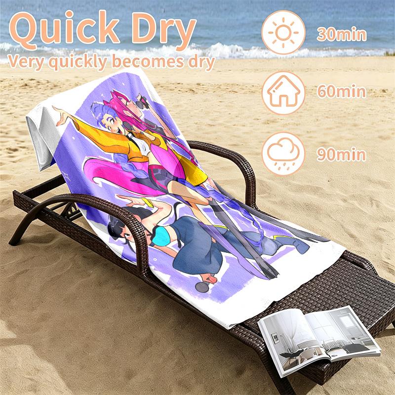 Kpop demon hunters Beach towels also serve as bath towels summer essential a musthave for the outdoors the beach and the pool
