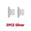 2/4PCS Self Closing Overlay Flush Cabinet Hinge Heavy Duty Door Cupboard Kitchen Hinges For Household Decor Hardware Accessories
