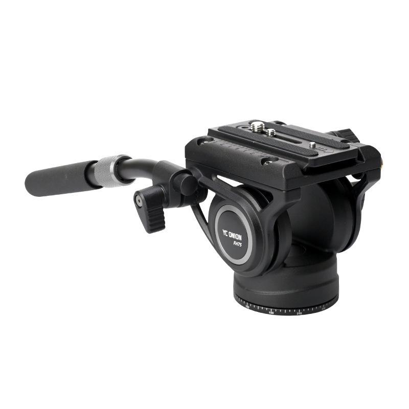 

Yconion FH75 Hydraulic Pan Tilt Head: Aluminum Alloy Professional Mount for Mirrorless Cameras and Videography