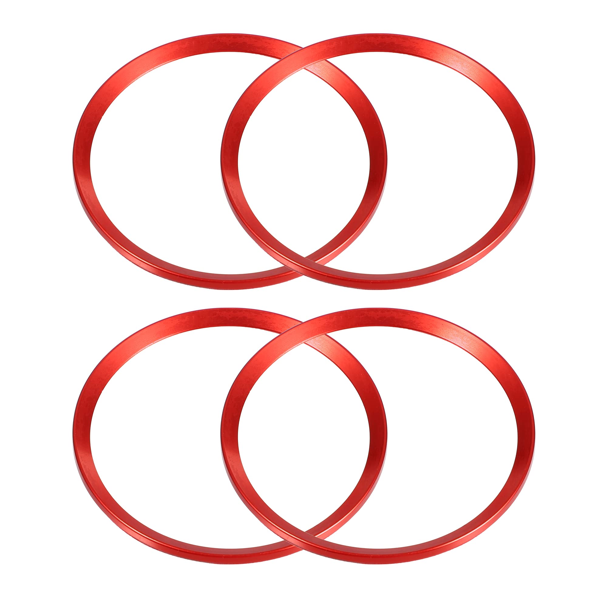 A ABSOPRO Wheel Hub Center Covering Decorative Trim Compatible with красный