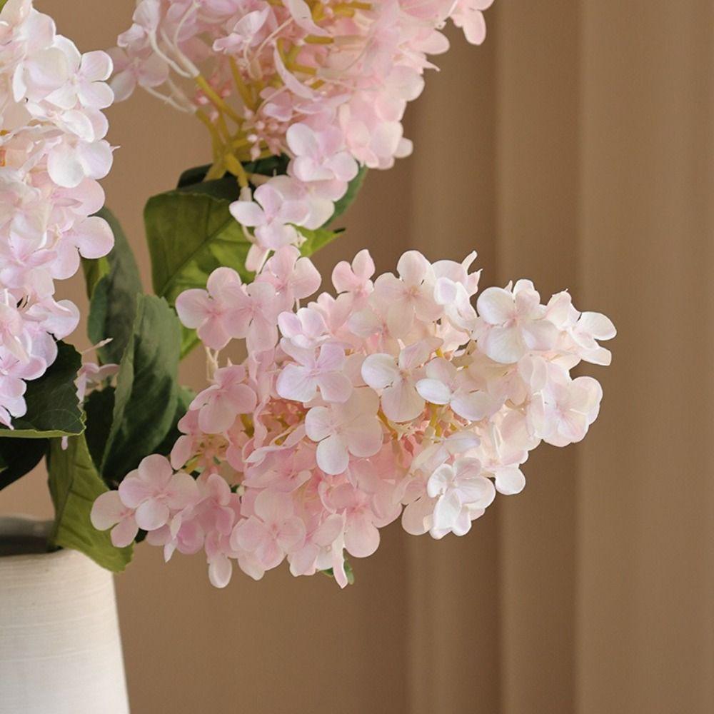 Silk Flower Artificial Hydrangea Flowers Arrangement Accessories Decor Props Flowers Branch Artificial Flowers Wedding Decor