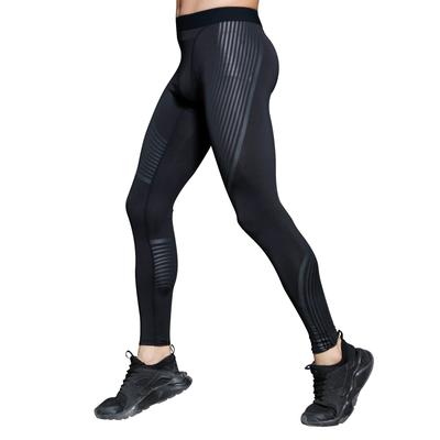 Nesseo Compression Long Power Stretch UV and Cold Size Men's Tights, Leggings, Protection, Sweat-Wicking, Quick-Drying, Protection, 3337-blk-gr-L