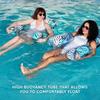 Chaises Gonflables Multi-usages en PVC Flotteurs de Piscine Hamac d'Eau Chaise Longue Pour la Relaxation en Plein Air Design Confortable