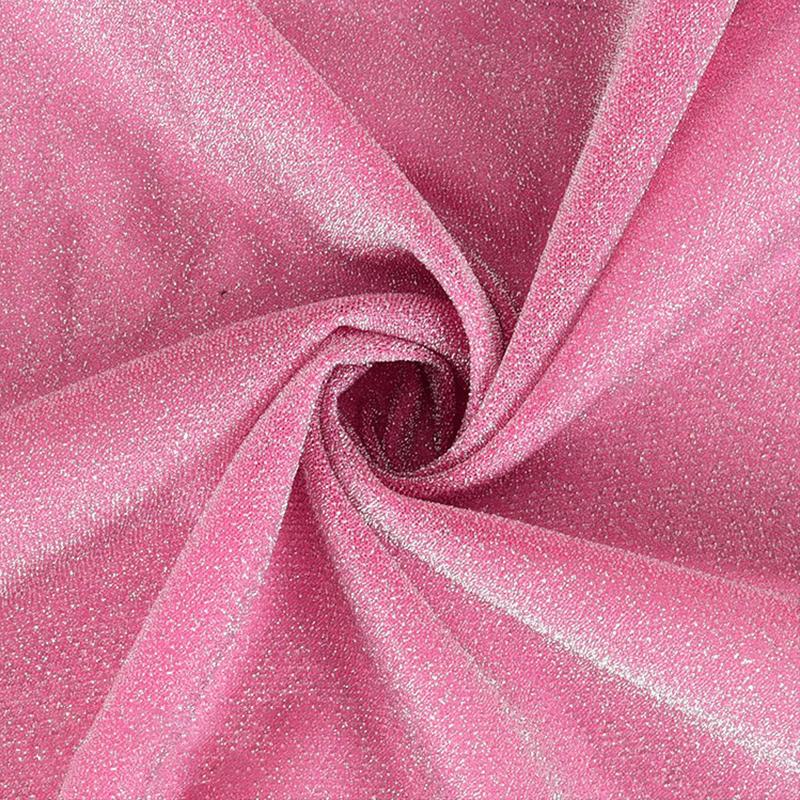 NEW Glitter Yarn Fabric Soft High Stretch Particles Starry Bright Cloth For Colorful Stage Costume Wedding Decor Textiles Fabric