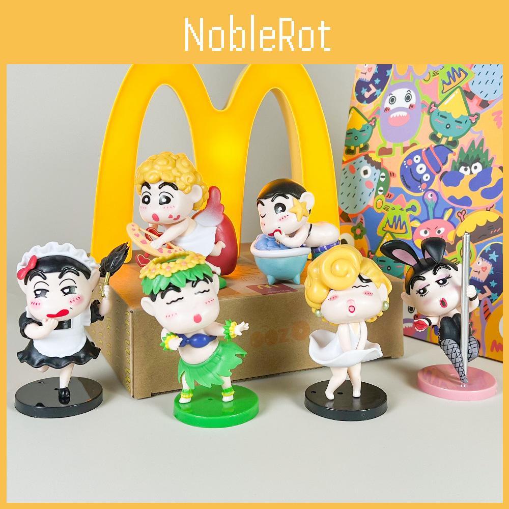 Crayon Funny Shin Chan Grass Skirt Maid Mermaid Angel Style Model Ornament