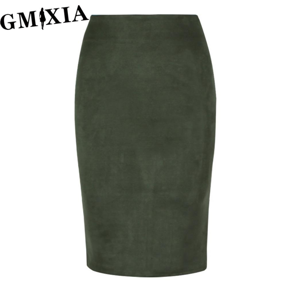 

GMXIA Жіночі Модні Повсякденні Однотонні Спідниці з Принтом Літо Весна L зелений