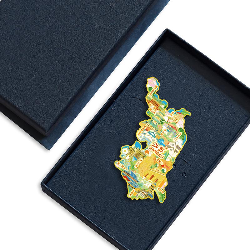 Jiangsu Reisesouvenir USB: Suzhou Museum, Pingjiang Road, Konfuziustempel, Huaguo-Berg Metall Kühlschrankmagnet