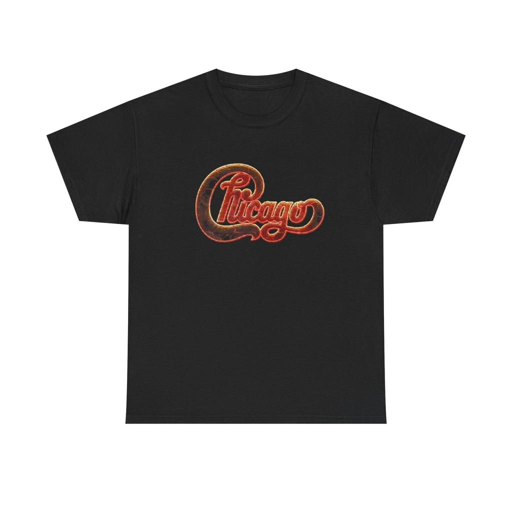 Chicago Graphic T Shirt Vintage Rock Merch Retro Unisex Heavy Cotton Tee
