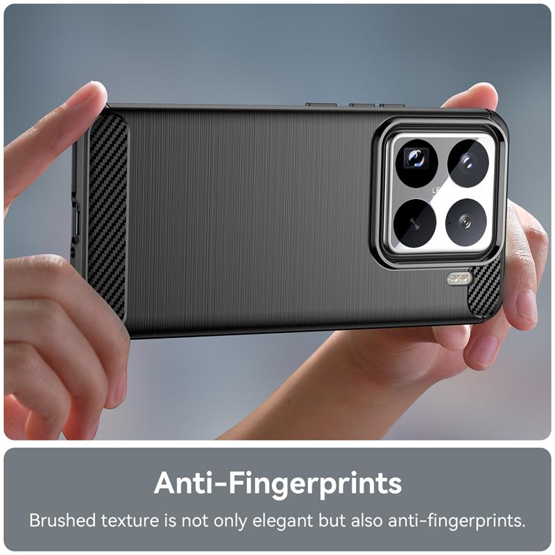 For Xiaomi 15 Pro Case Shockproof Anti-knock Soft Silicone Carbon Fiber Back Cover For Xiaomi 15 Pro Case For Xiaomi 15 Pro Case
