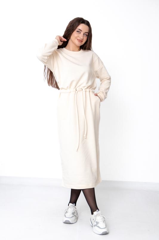 Abito dritto caldo da donna – Coulisse in vita regolabile, Mezza stagione 8445-104 HC