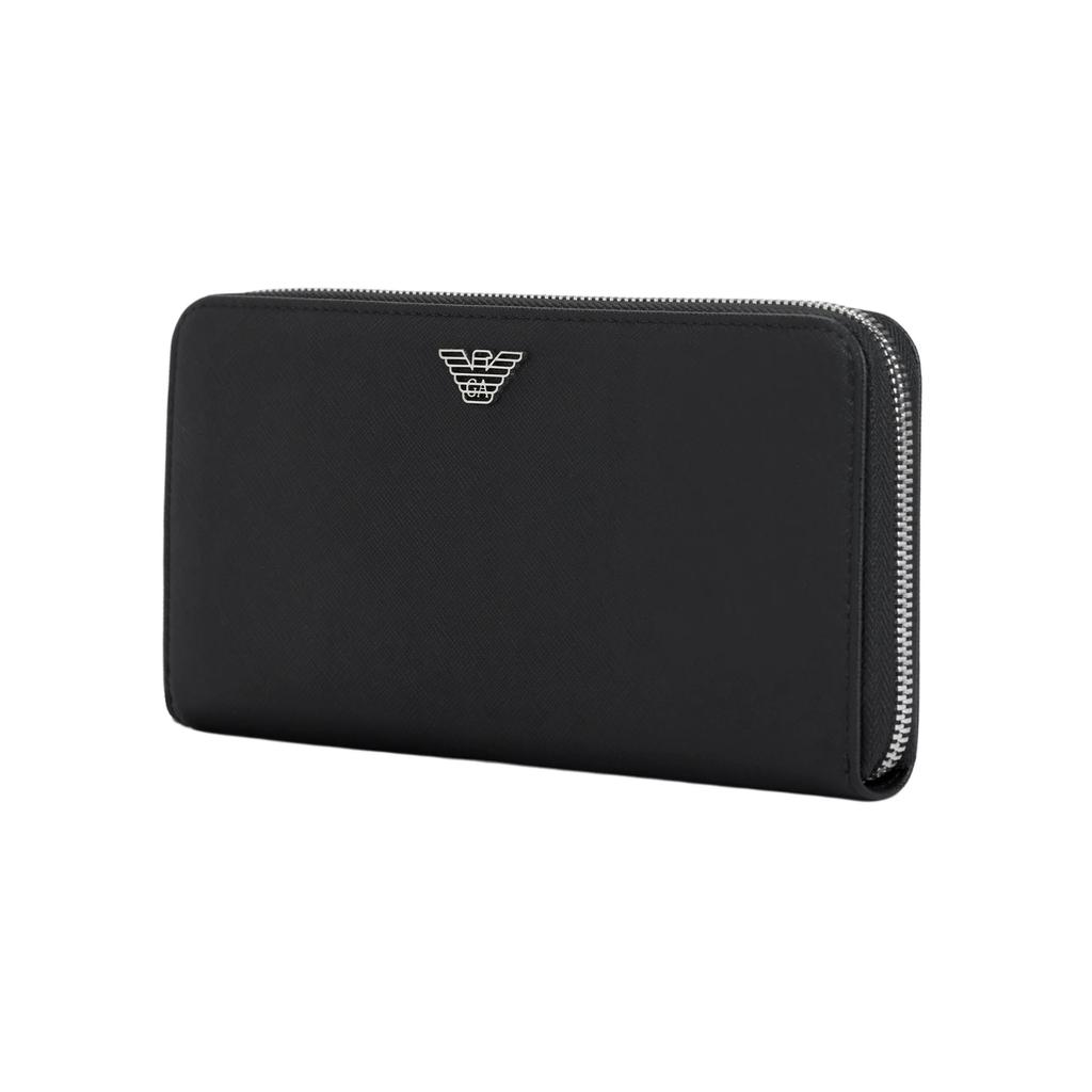 Emporio Armani Portfel męski poliestrowy czarny (Dla obu płci) Portfele Y4R169 Y138E 81072