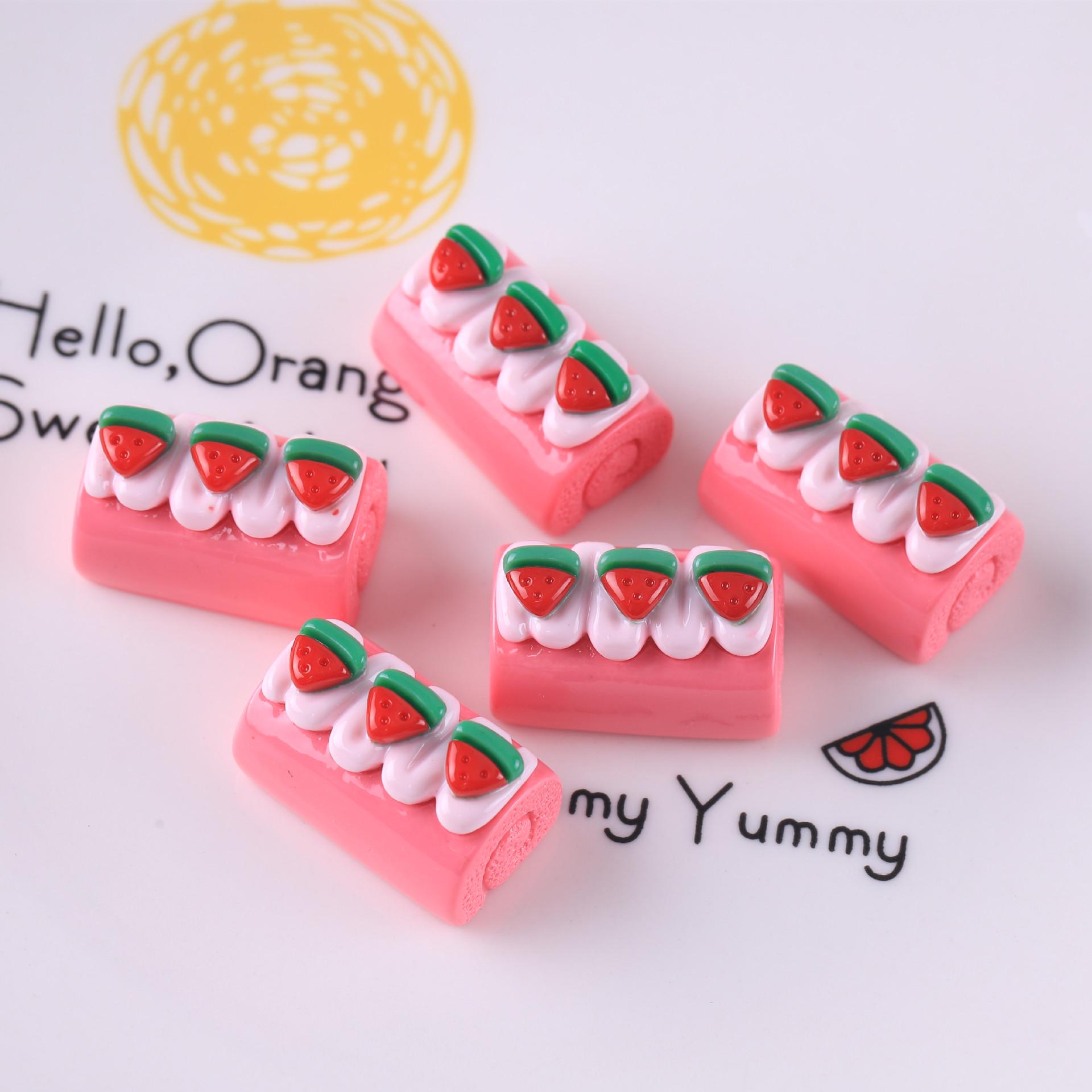 

Брелок в виде рулета из смолы премиум-класса: Крем-клей для самостоятельного изготовления бижутерии 1.6cm x 2.5cm