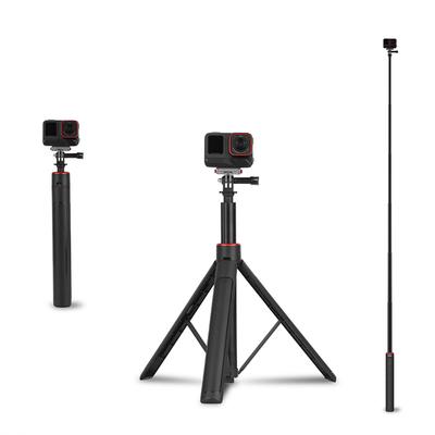 For Insta360X5 Action4/Pocket3 Selfie Stick With Tripod Stand Accessories Camera Vlogging Tripod Extendable Travel Tripod Stand
