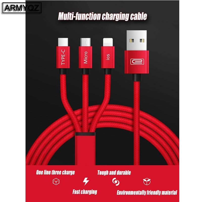 Buy 3in1 USB Charging Cable Support Charging and Data Transferring