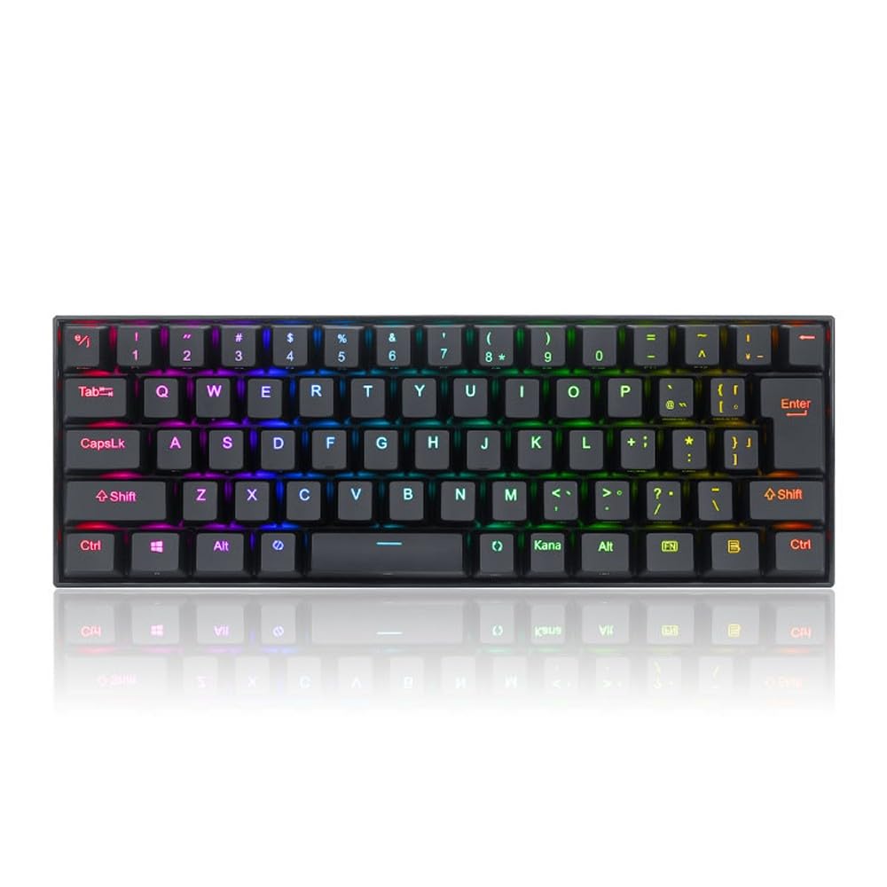 REDRAGON K630 Mechanical JP Silver Black Keyboard, Layout, RGB, Wired, Switches,