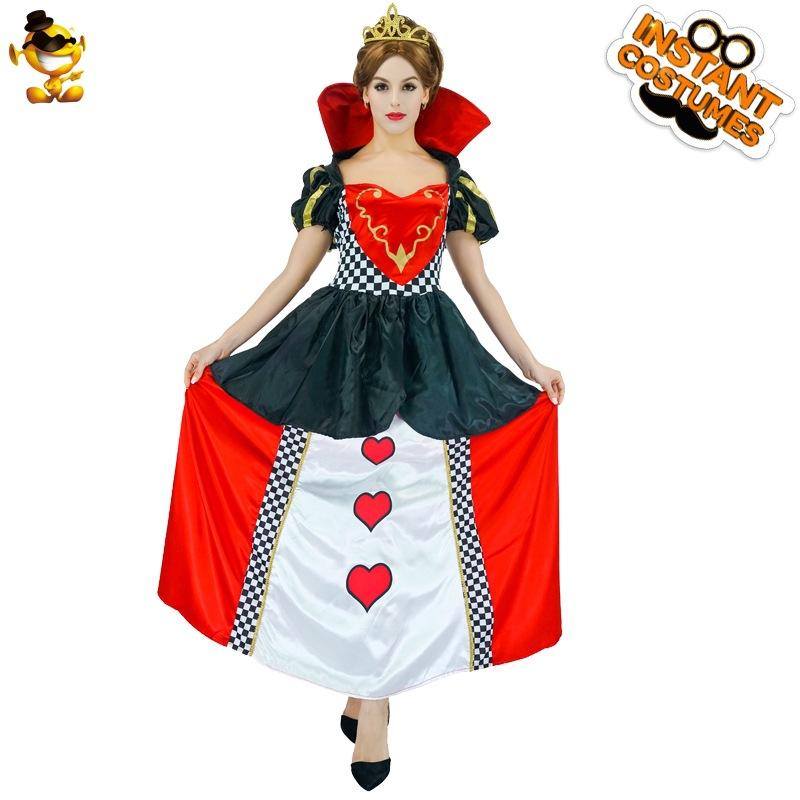

Halloween Women s Queen of Hearts Princess Dress Masquerade Ball Stage Dress Cosplay Cosplay Dress Xl (extra large size)