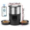 4.5L Large Capacity Dogs and Cats Smart Food Dispenser Stainless Steel Pet Feeder Bowl Automatic Pet Cat Feeder
