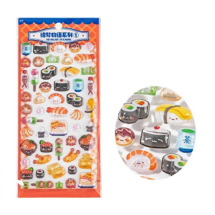 

Reusable Tiny Sticker for Phone Case Notebook Handcraft Cute Puffier Sticker for Kids, 3D Design Sticker for Boys Girls