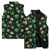 Ladies' Casual And Fashionable Sleeveless Vest Christmas Printed Cotton Jacket