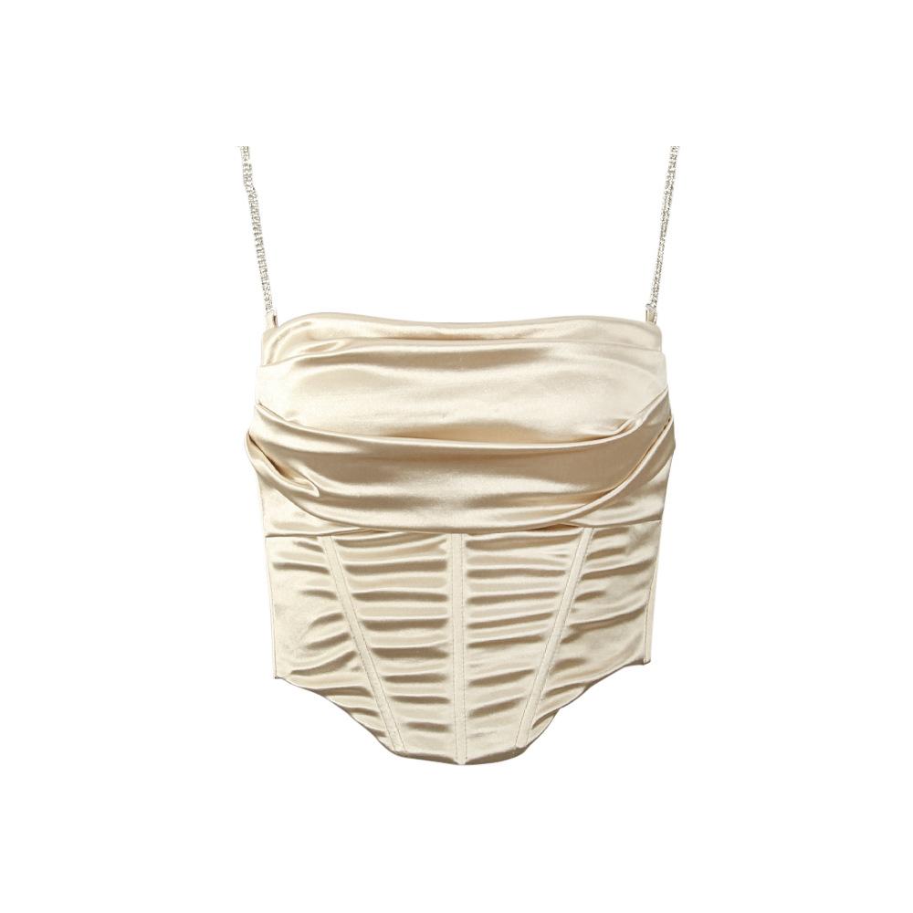 Diamond Chain Sling Female Slim Solid Color Corset Sexy Sleeveless Vest Top Female In Europe and America