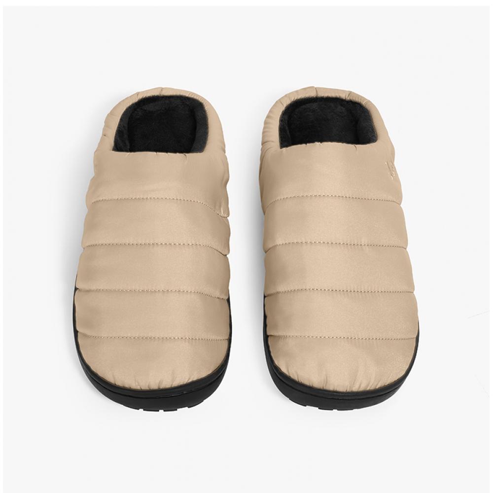 Subu Beige  Sb 73  Dun Borstad Vadderad Tofflor