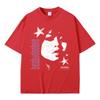 Beabadoobee Gesicht Grafikdruck Unisex Hip-Hop Mode Pop-Musik Lässig Reines Kurzarm Streetwear Kurzarm Damen und Herren T-Shirt