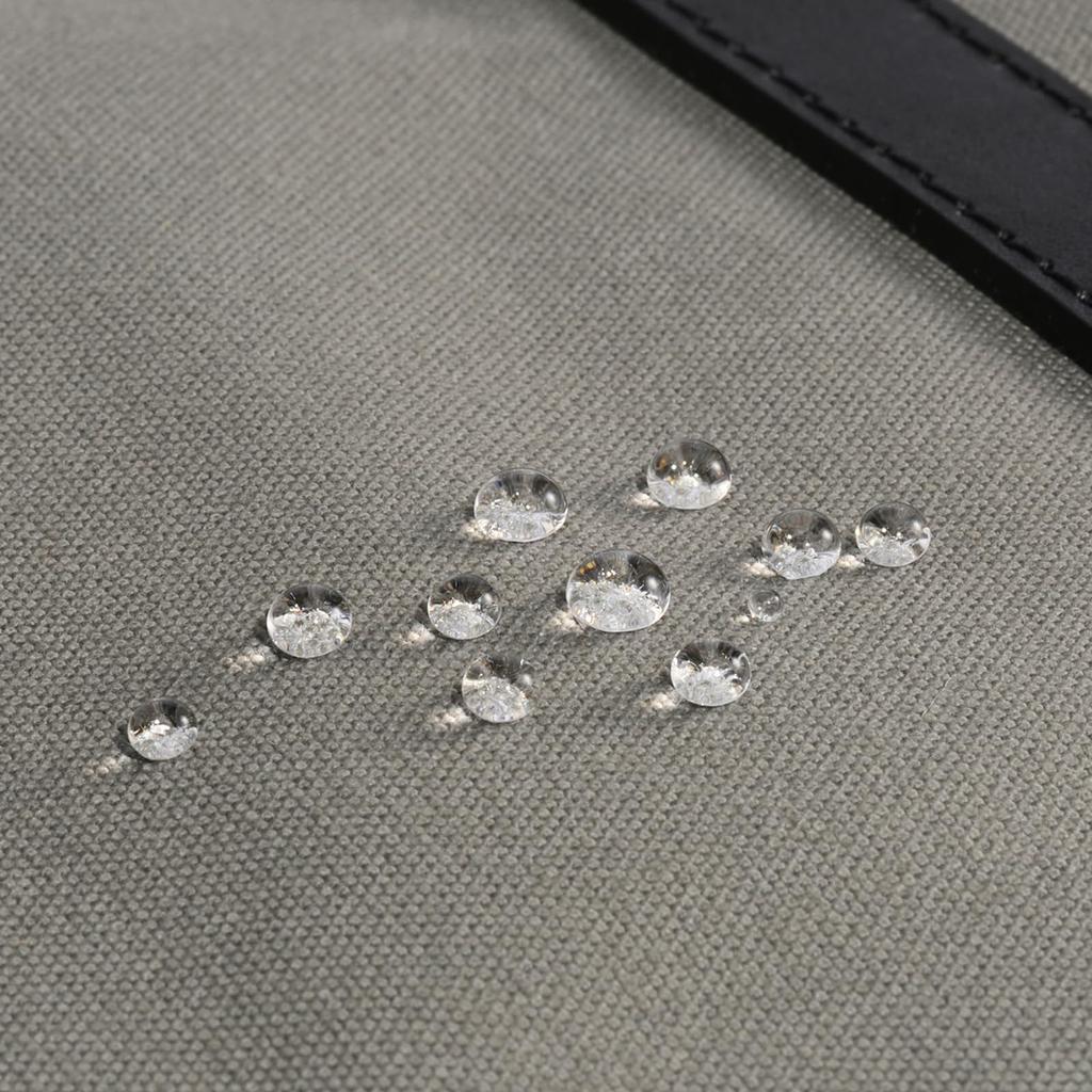 Geantă Tote Untrack PARK [M] Mărime A4, Pânză Takeyari, Mâner din Piele, Acoperită cu Parafină, Hidrofugă, Gri, 60062