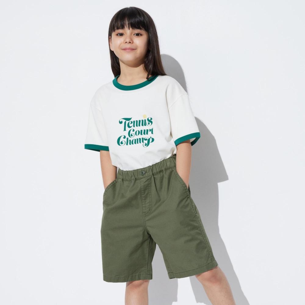 

ДЕТСКИЕ БРЮКИ UNIQLO ИЗ САРЖИ 56 OLIVE/KIDS 110
