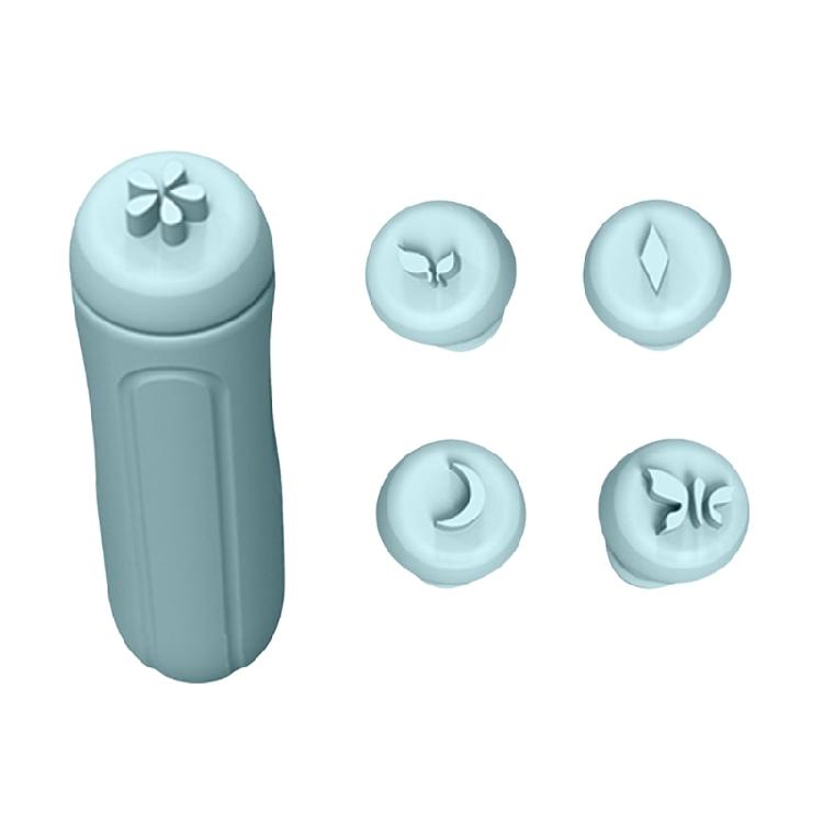 

Silicone Nail Art Stamper Kit with Flower Patterns for Beginners and Professional Nail Artists Creative Nail Art 1 синий